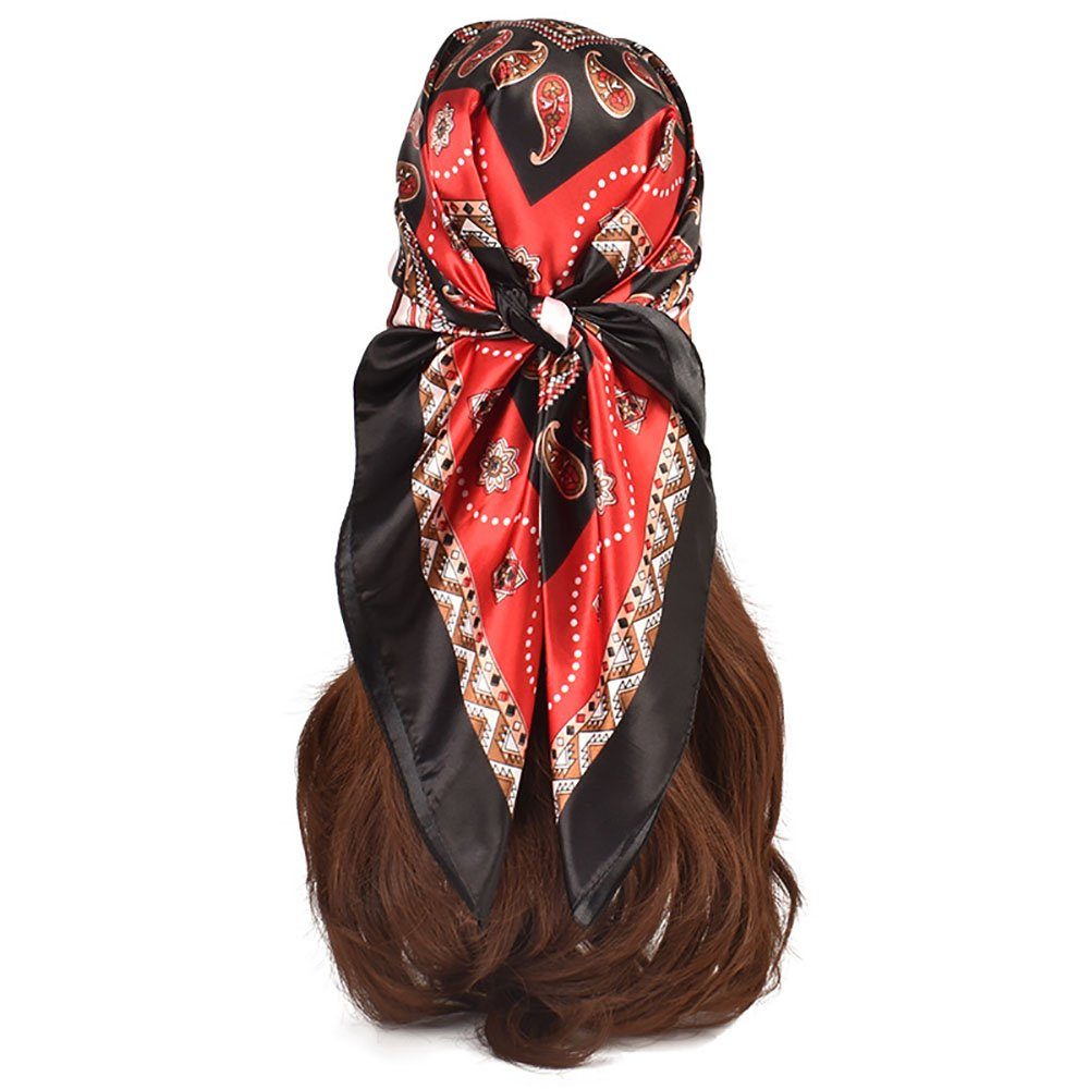 Schlapphut Schal Kopftücher Halstuch Frauen (1-tlg, Bequem und atmungsaktiv) Vintage Paisley-Schal