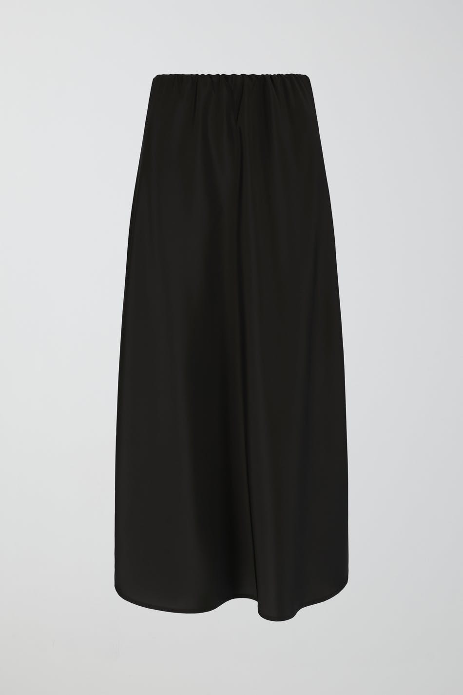 Satin midi skirt