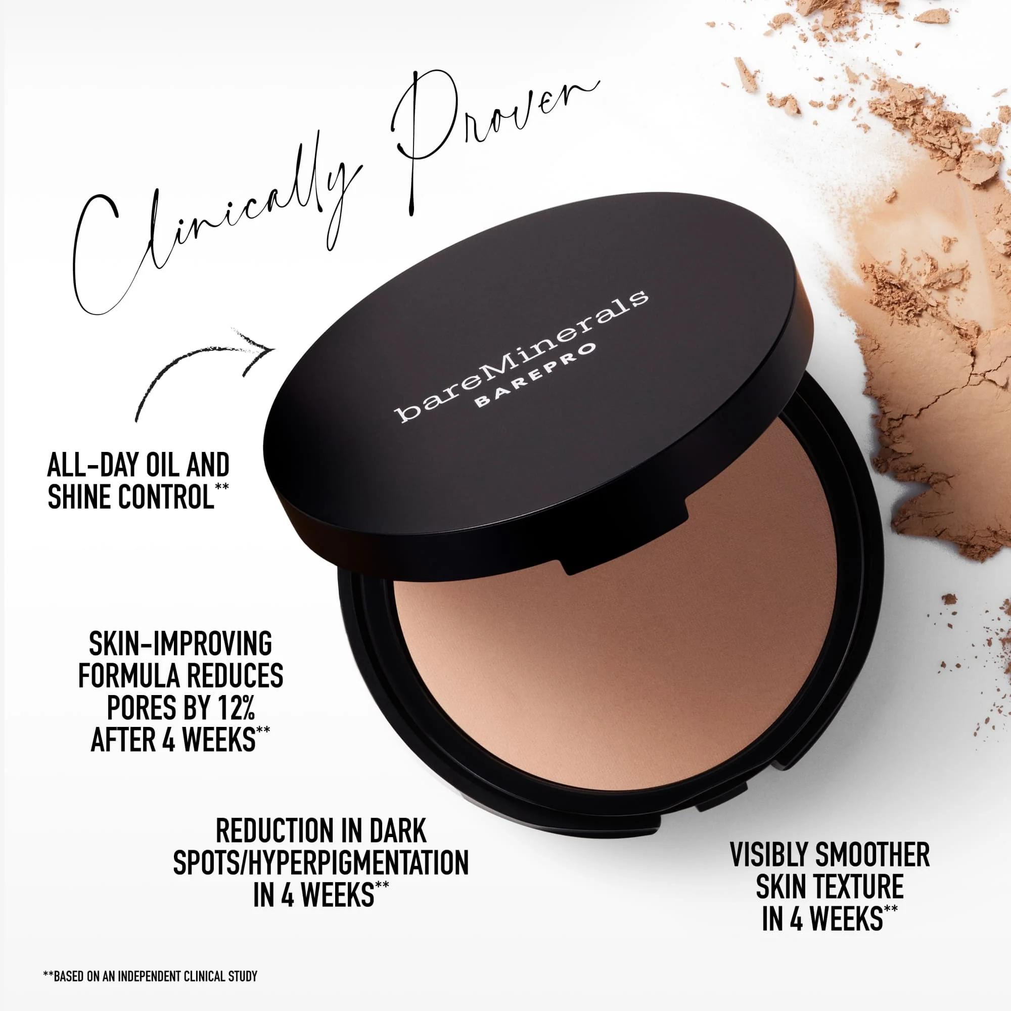 BAREPRO 24HR Skin-Perfectioning Powder Foundation - Συμπαγές Foundation, Powder Foundation
