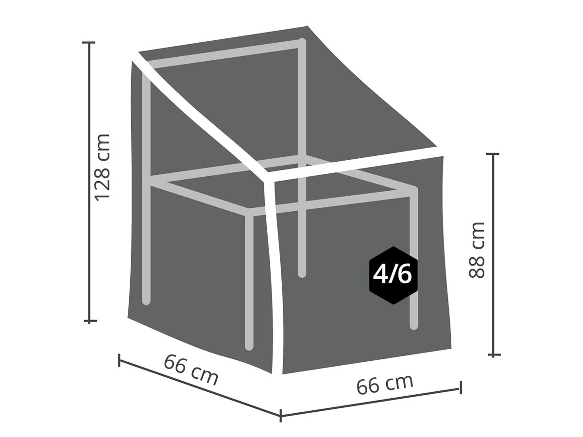 Winza Deluxe 66x66x128 Stapelstuhl-Schutzhülle