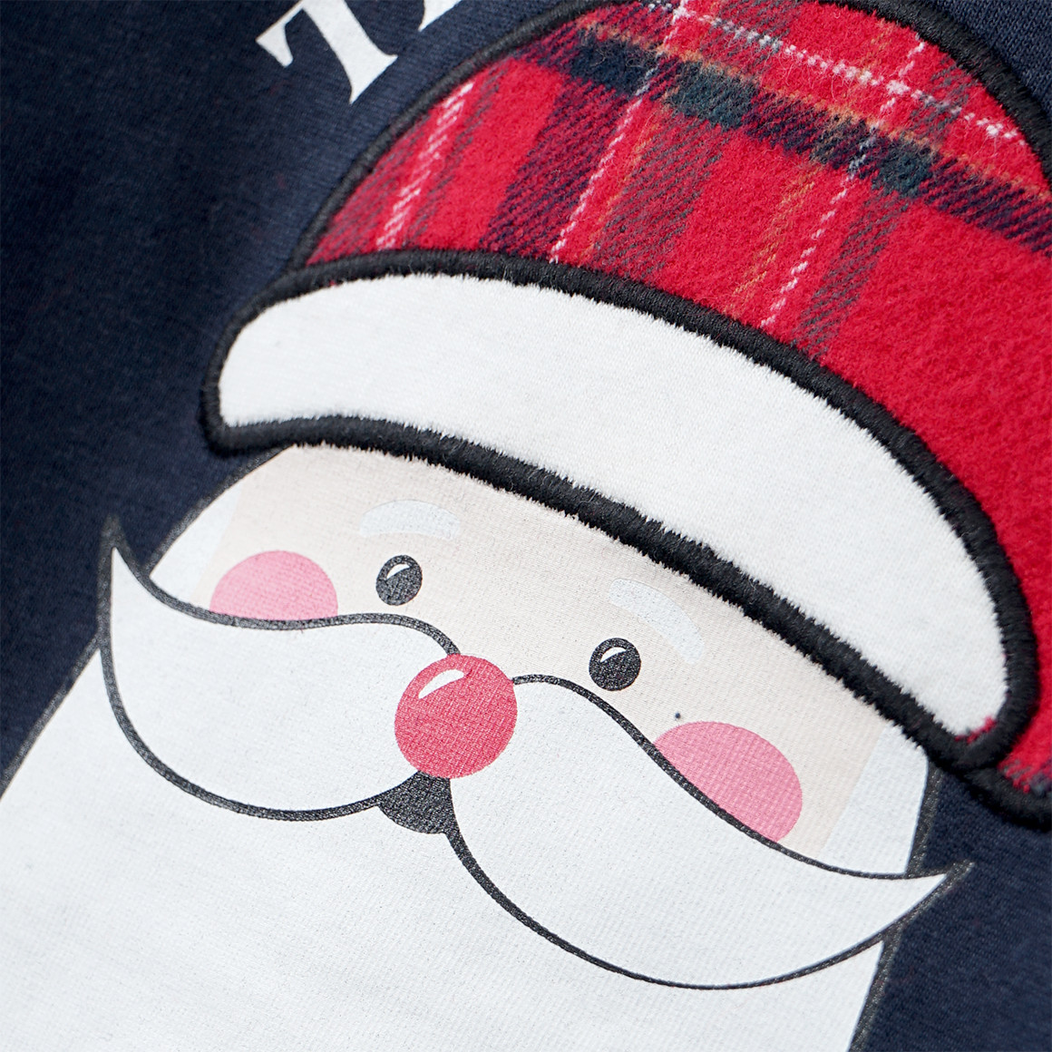 Kinder Weihnachtsschlafanzug mit Santa-Motiv