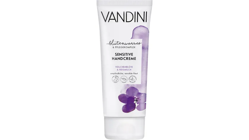 VANDINI SENSITIVE Handcreme Veilchenblüte & Reismilch Empfindliche und sensible Haut 75 ml 75 ml