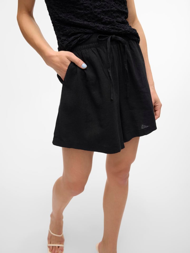 Vero Moda Shorts Elegante Kurze Leichte Sommer Pants in Schwarz günstig kaufen XS