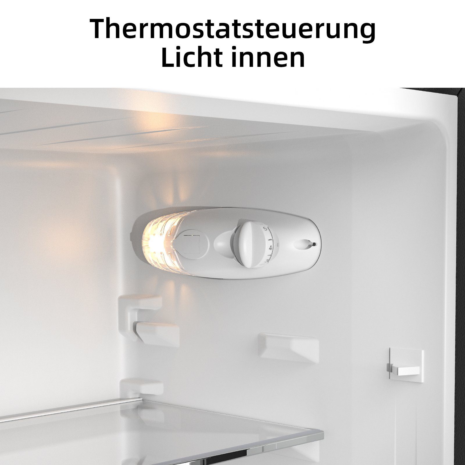 CHiQ Kühl-/Gefrierkombination FBM157L42, 144 cm hoch, 47.4 cm breit, 157L Kühlschrank,12 Jahre Garantie auf den Kompressor,Low-frost