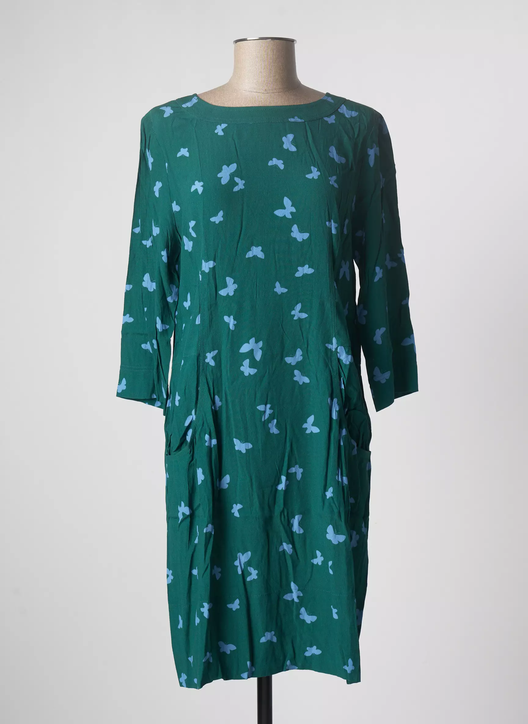 Zyga Robes Mi Longues Femme couleur vert