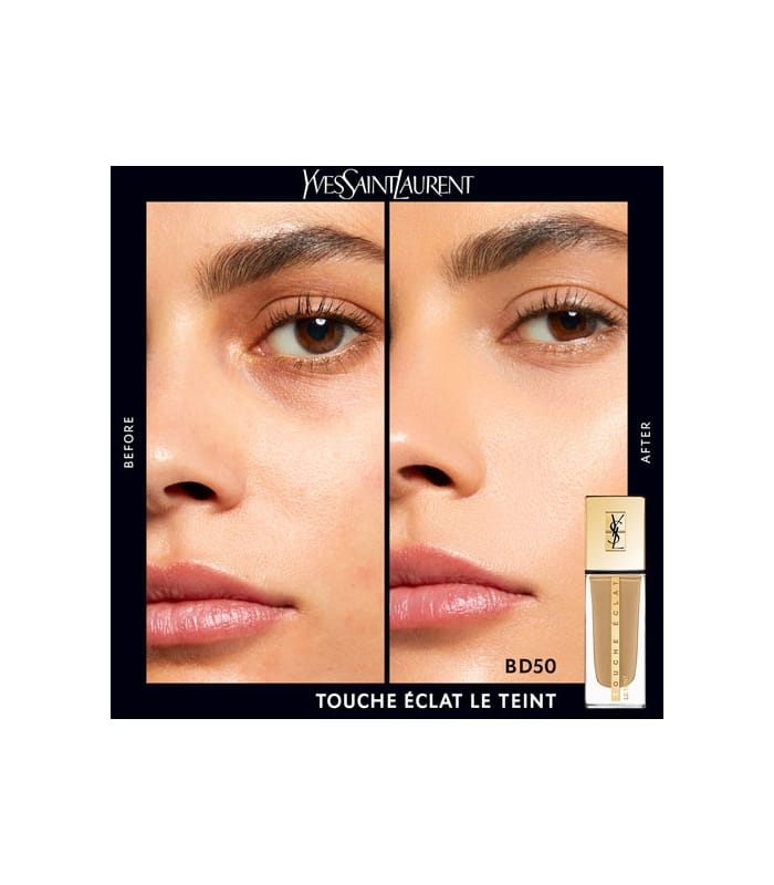 YVES SAINT LAURENT-TOUCHE ECLAT LE TEINT-Fond de teint hydratant & tenue 24H, naturel & lumineux
