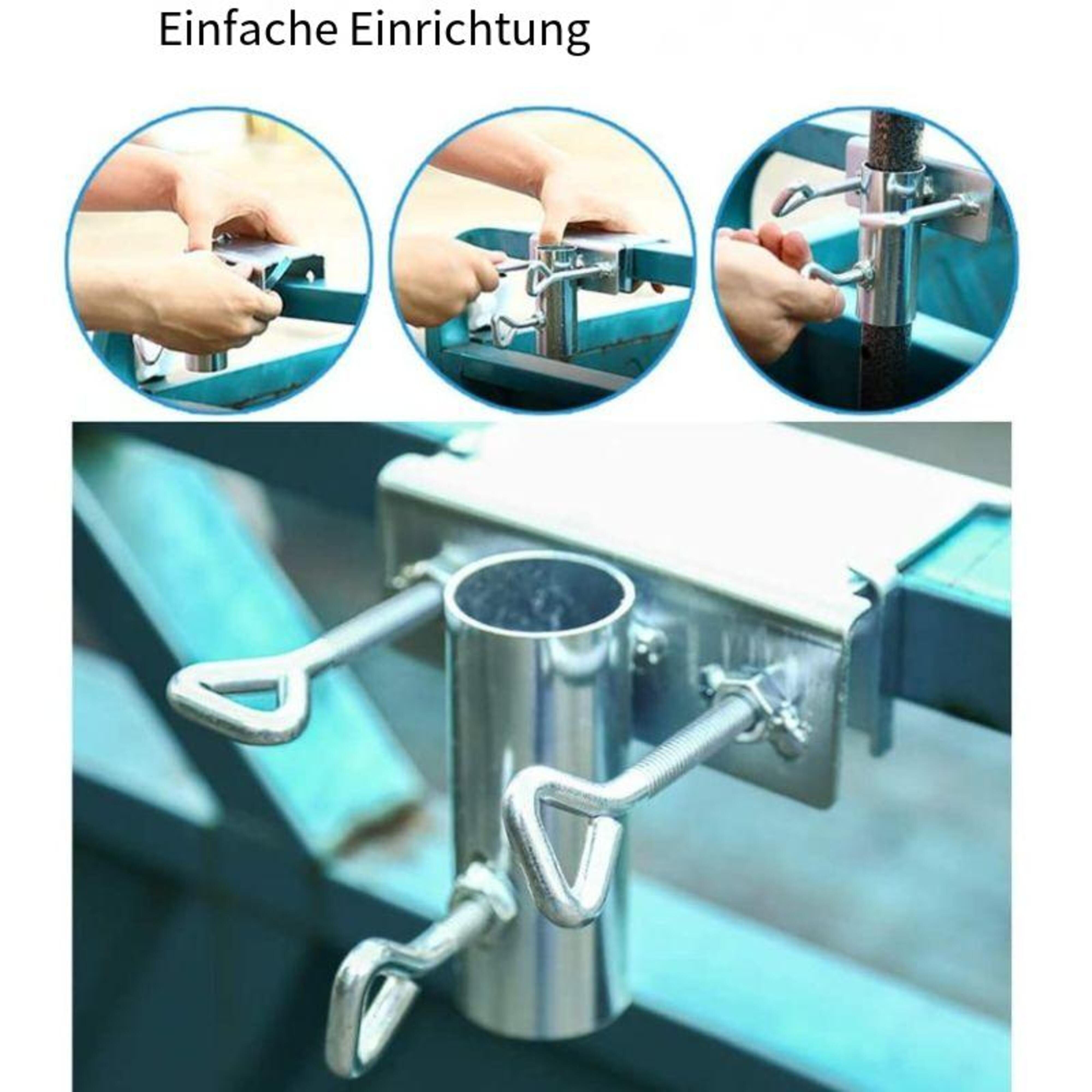 Einemgeld Schirmhalter Sonnenschirm Balkonklemme Schirmständer für Balkonschirmhalter