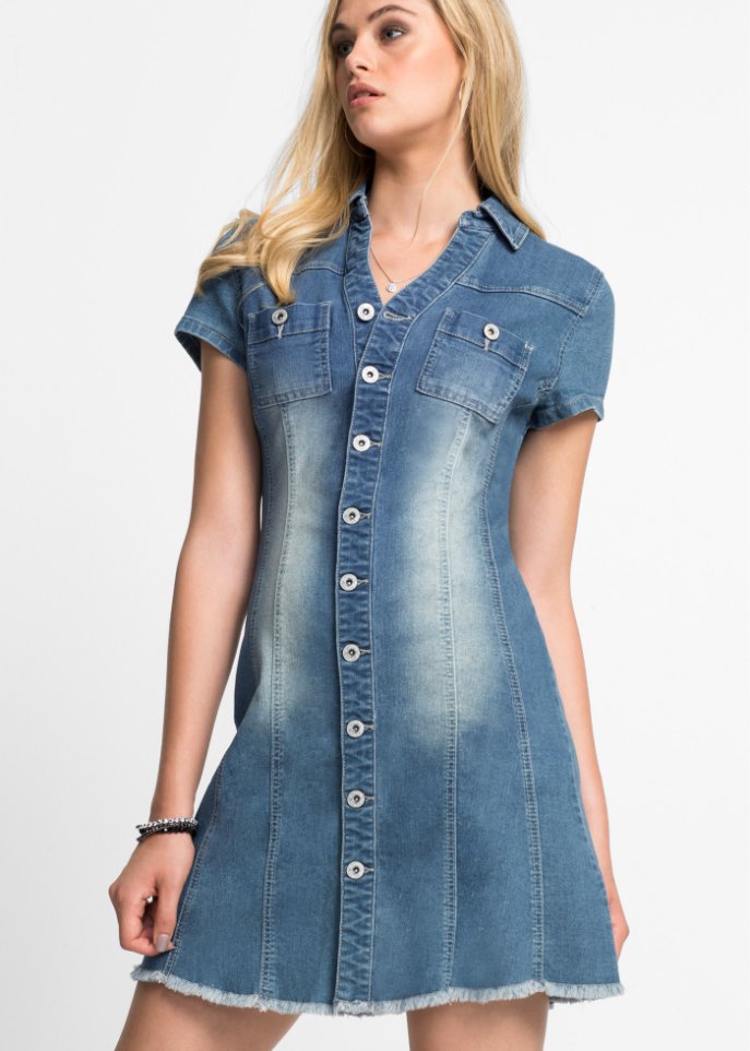 Jeanskleid mit Knöpfen