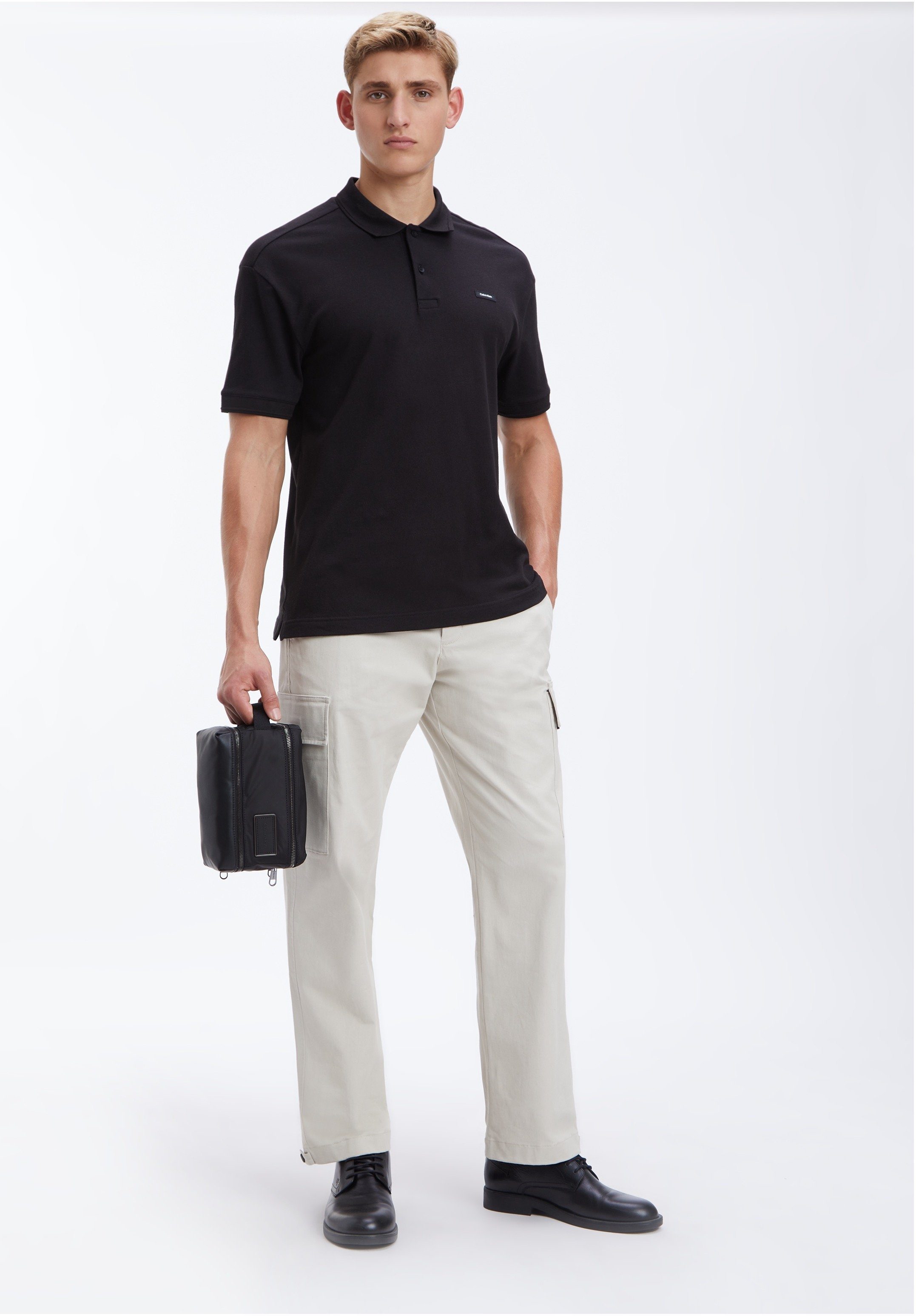 Calvin Klein Kosmetiktasche CK ELEVATED DOUBLE ZIP WASHBAG, mit Bodenfach