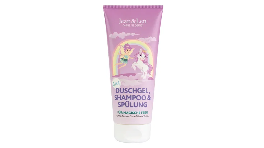 Jean&Len Duschgel, Shampoo & Spülung für magische Feen 200 ml