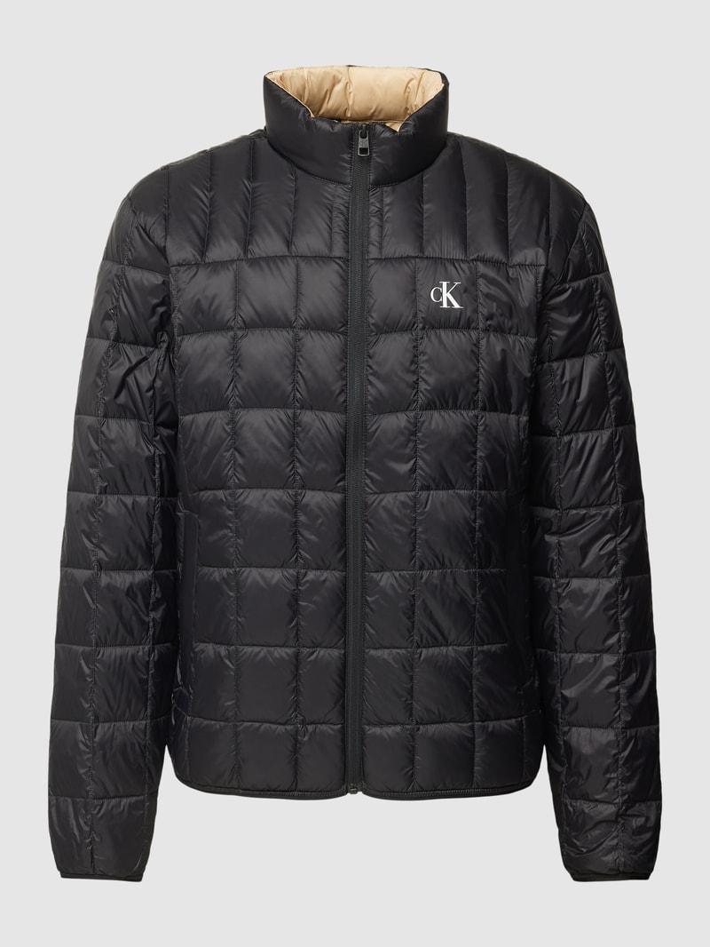 Steppjacke mit Stehkragen in black