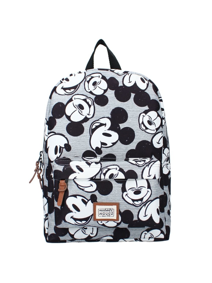 Disney Mickey Mouse Rucksack Grau | Micki Maus | Mickey Mouse | 33 x 25 x 10 cm | Kinder Tasche günstig kaufen onesize