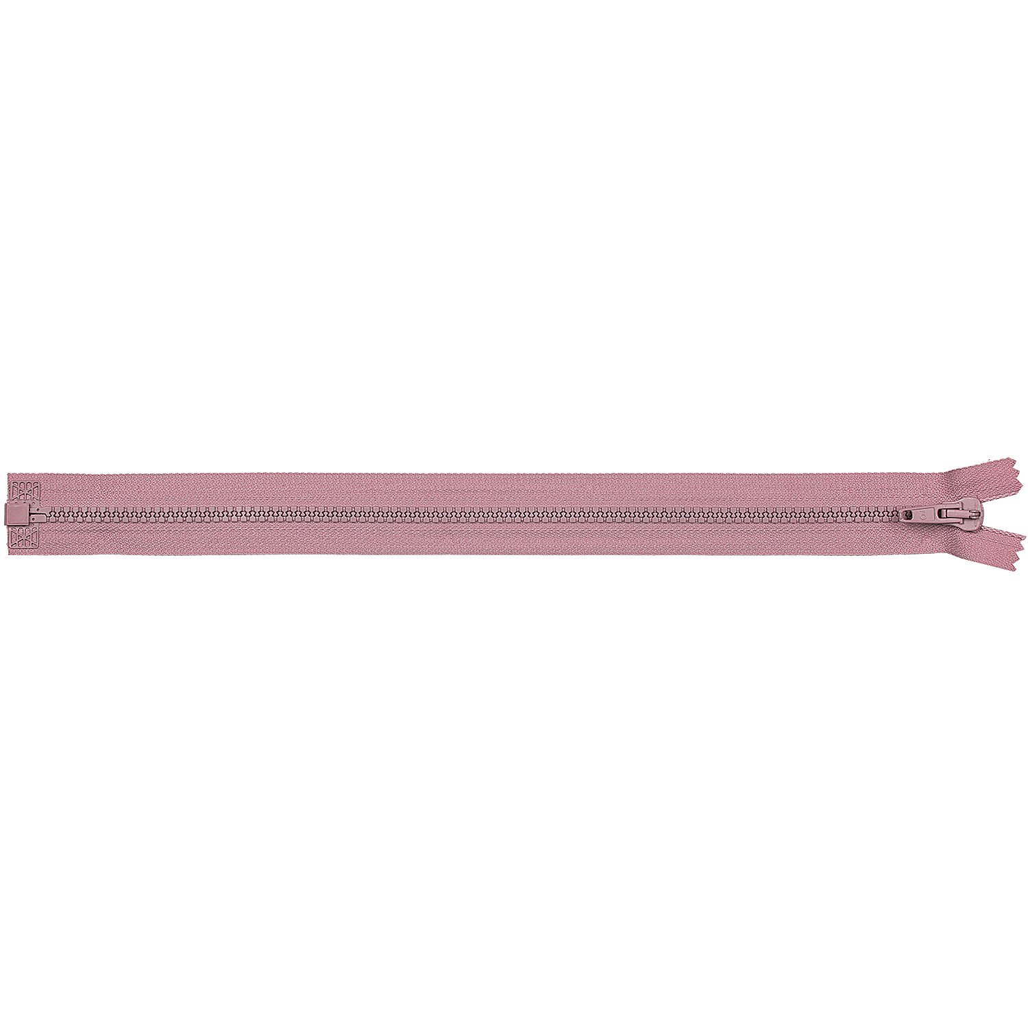 buttinette Reißverschluss mit Kunststoffkrampe in 5,8 mm, rosa, teilbar