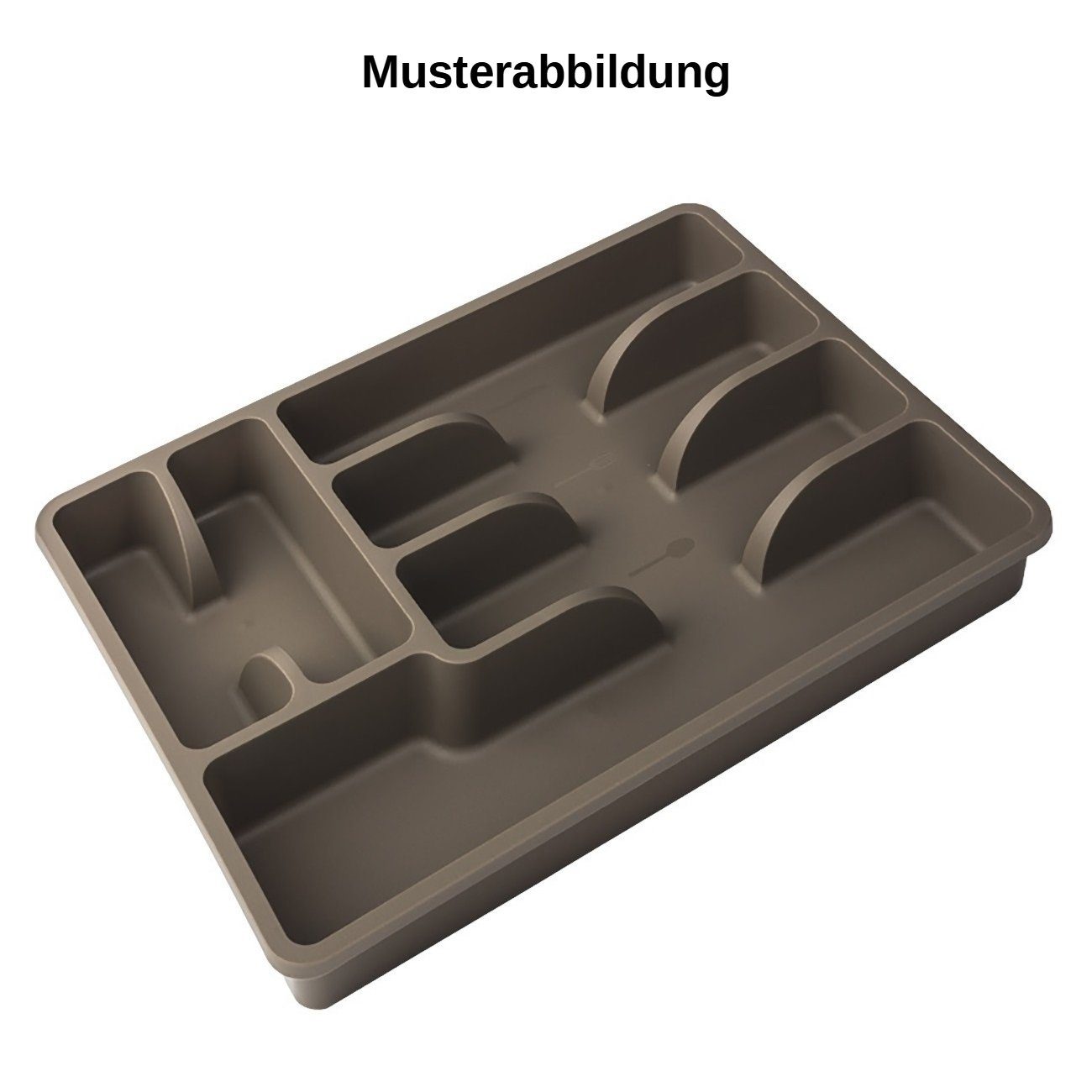 Engelland Besteckkasten Besteckeinsatz für Schubladen 30 cm (Vorteils-Set, 1 St., 38 x 29 x 5 cm), BPA-frei, robuster PP-Kunststoff, für alle handelsüblichen Schubladen