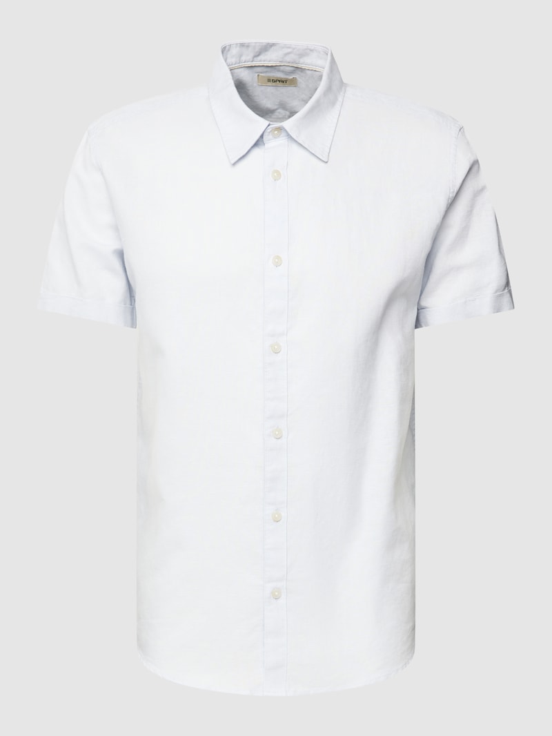 Regular Fit Freizeithemd im kurzärmeligem Design in hellblau