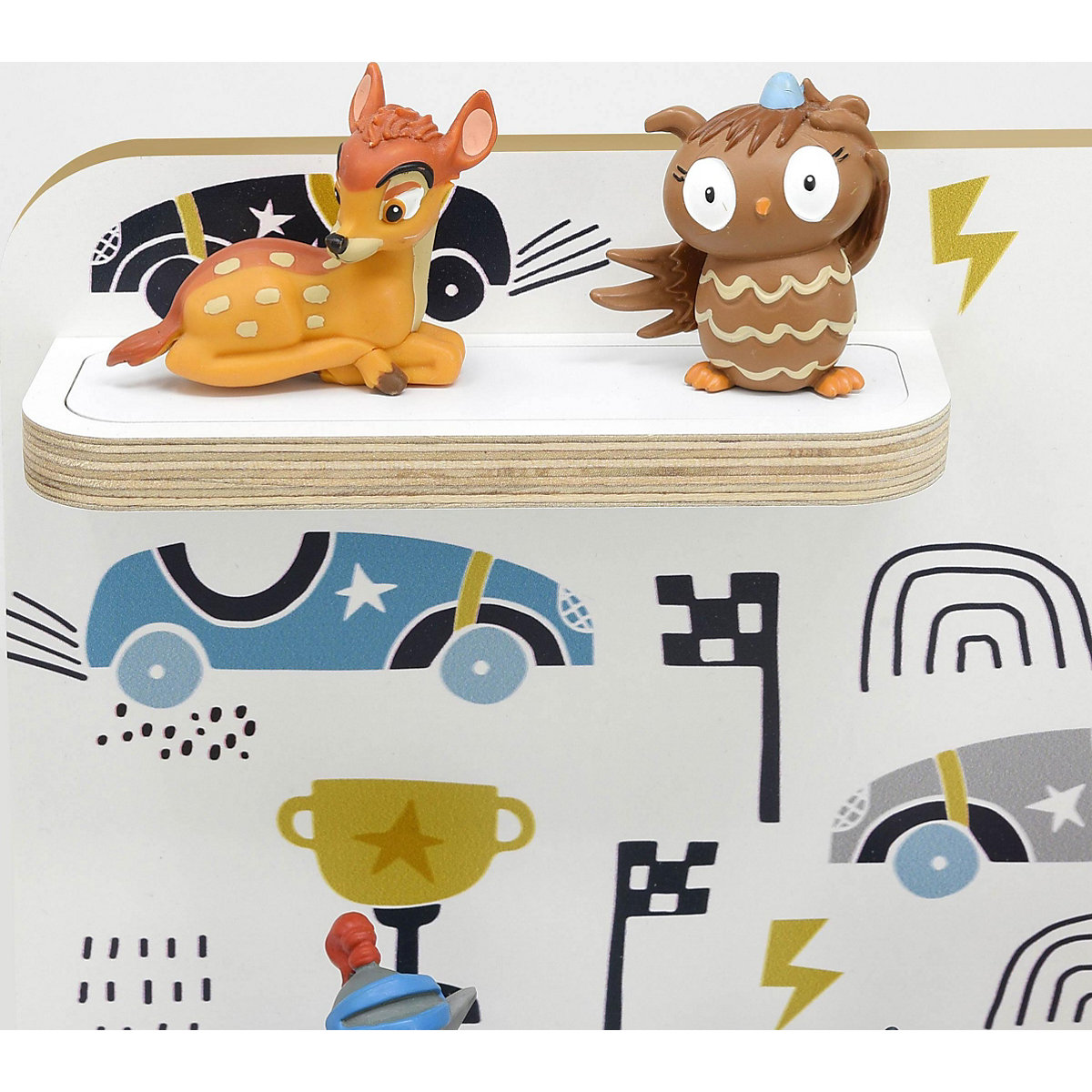 Regal für Musikbox Retro cars, klein - geeignet für Toniebox