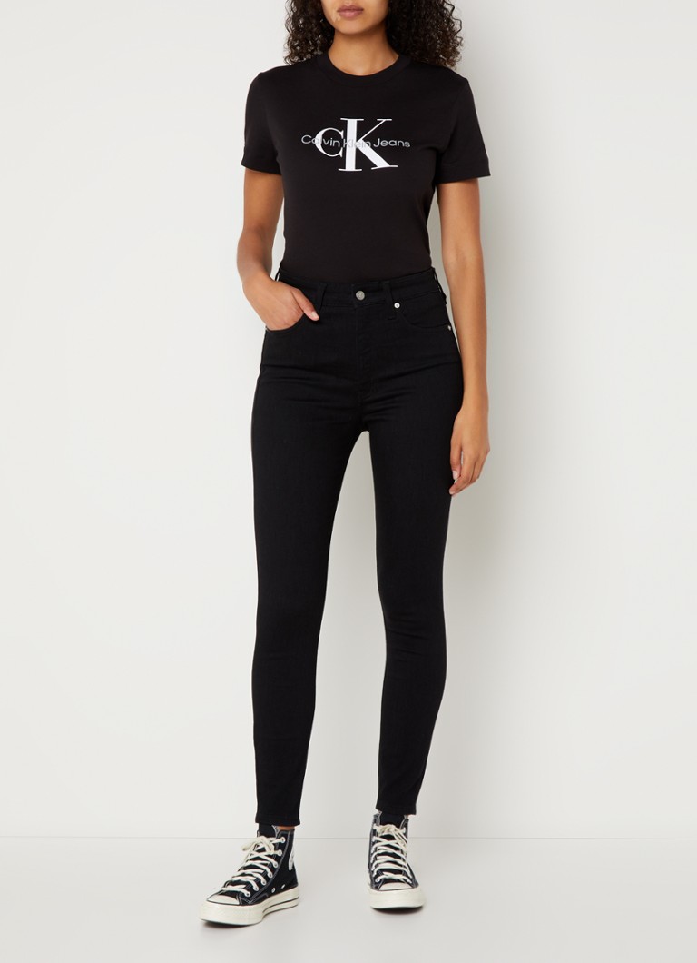 Jeans skinny a vita alta Calvin Klein con lavaggio colorato