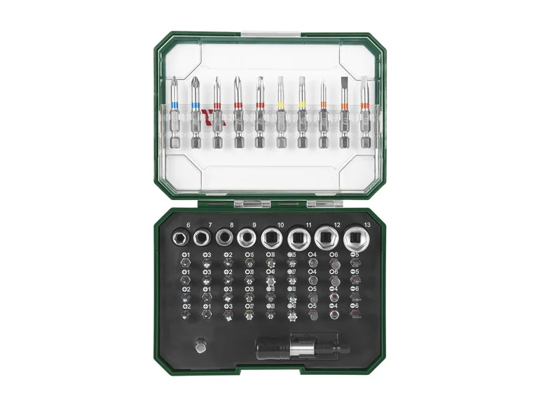 Conjunto de bits lubrificados PARKSIDE®, conjunto de bits e soquetes PBS3 A2