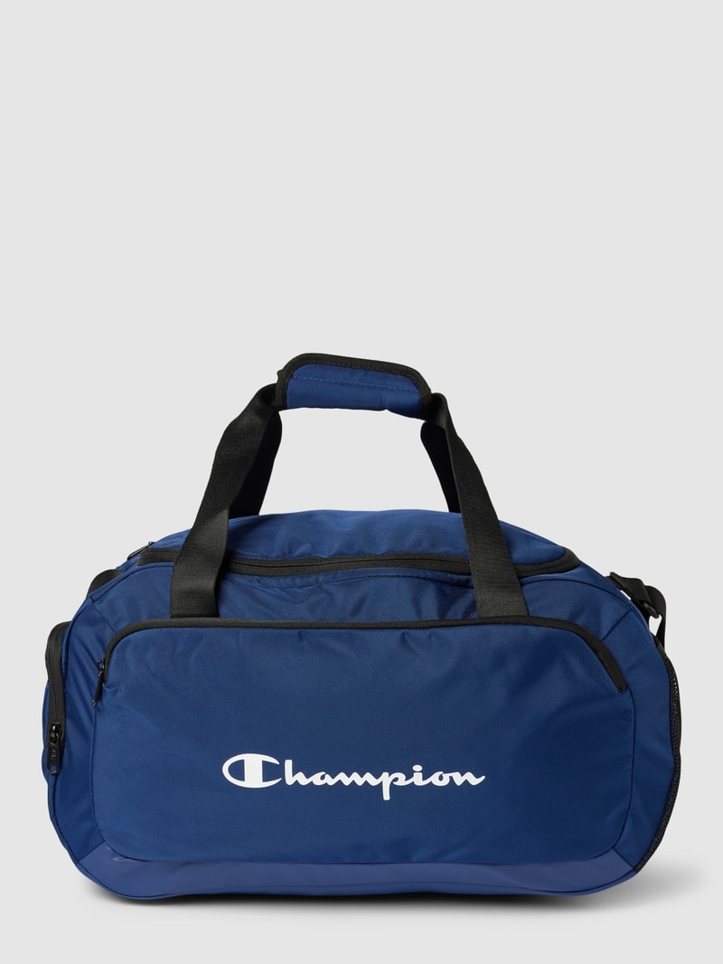 Weekender mit Label-Print in marineblau