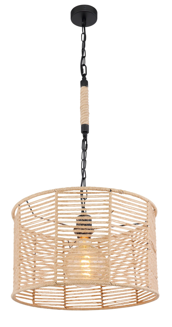 Globo Lighting - HALIA - Hängeleuchte Metall schwarz matt, 1x E27