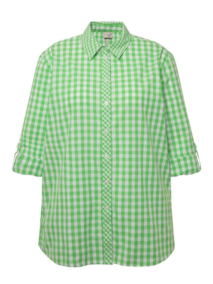 Ulla Popken Trachtenbluse in gras grün günstig kaufen