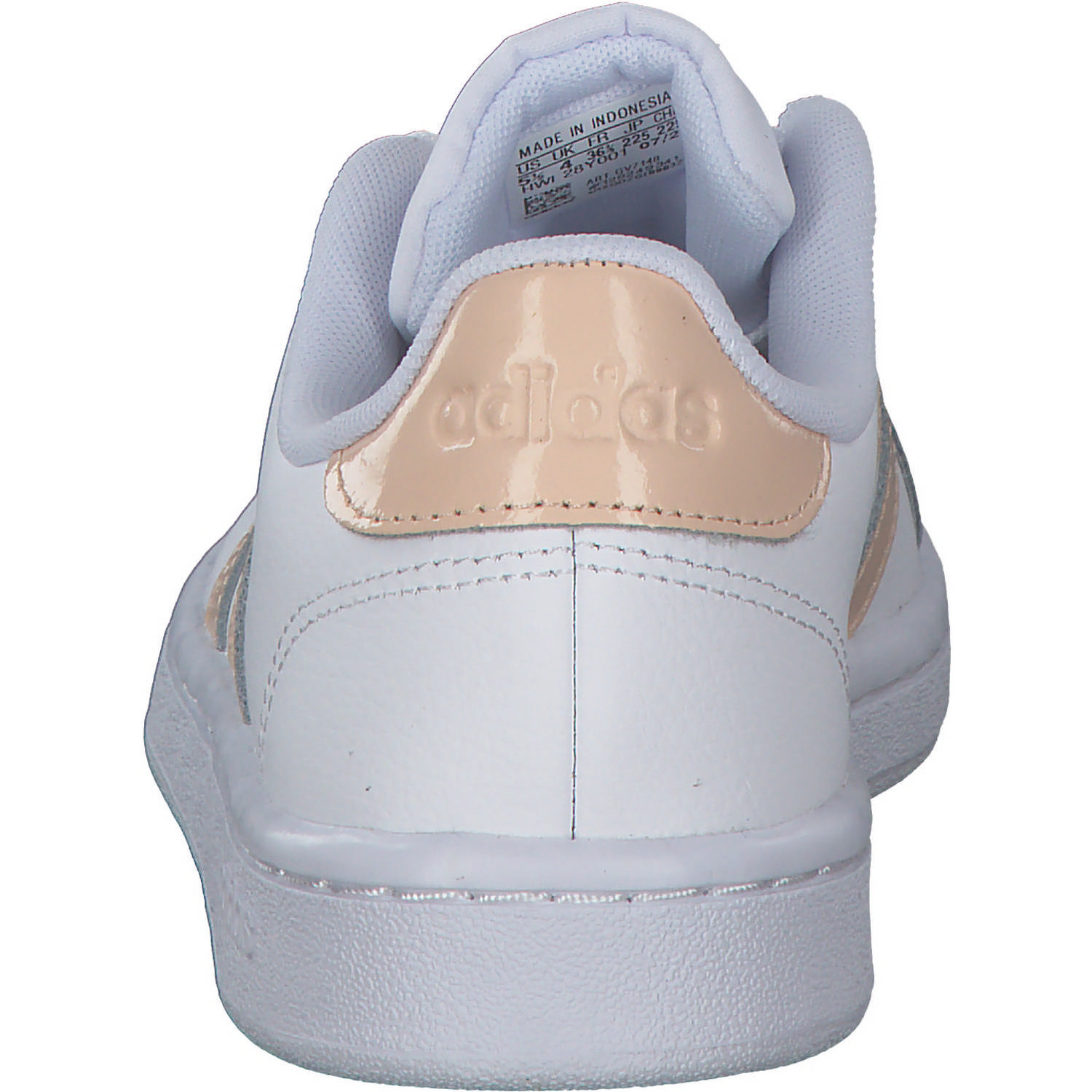 Adidas Core Grand Court, Sneakers Low, Damen, weiß lachs