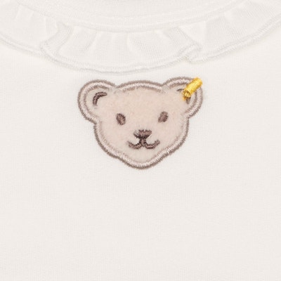 T-Shirt langarm, weiß für Mädchen