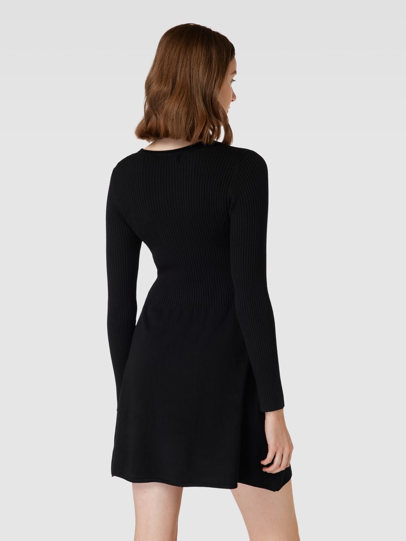 Strickkleid in Minilänge Modell 'ALMA' in schwarz