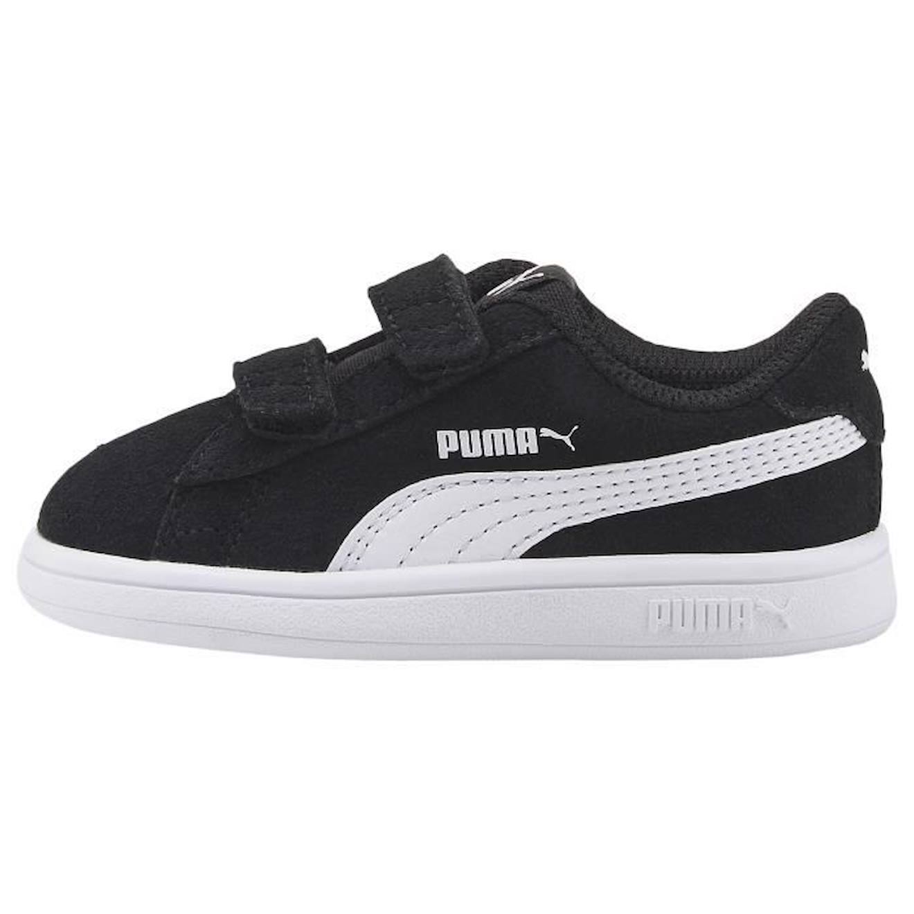 Basket Cuir Enfant Puma Smash V2 SD noir