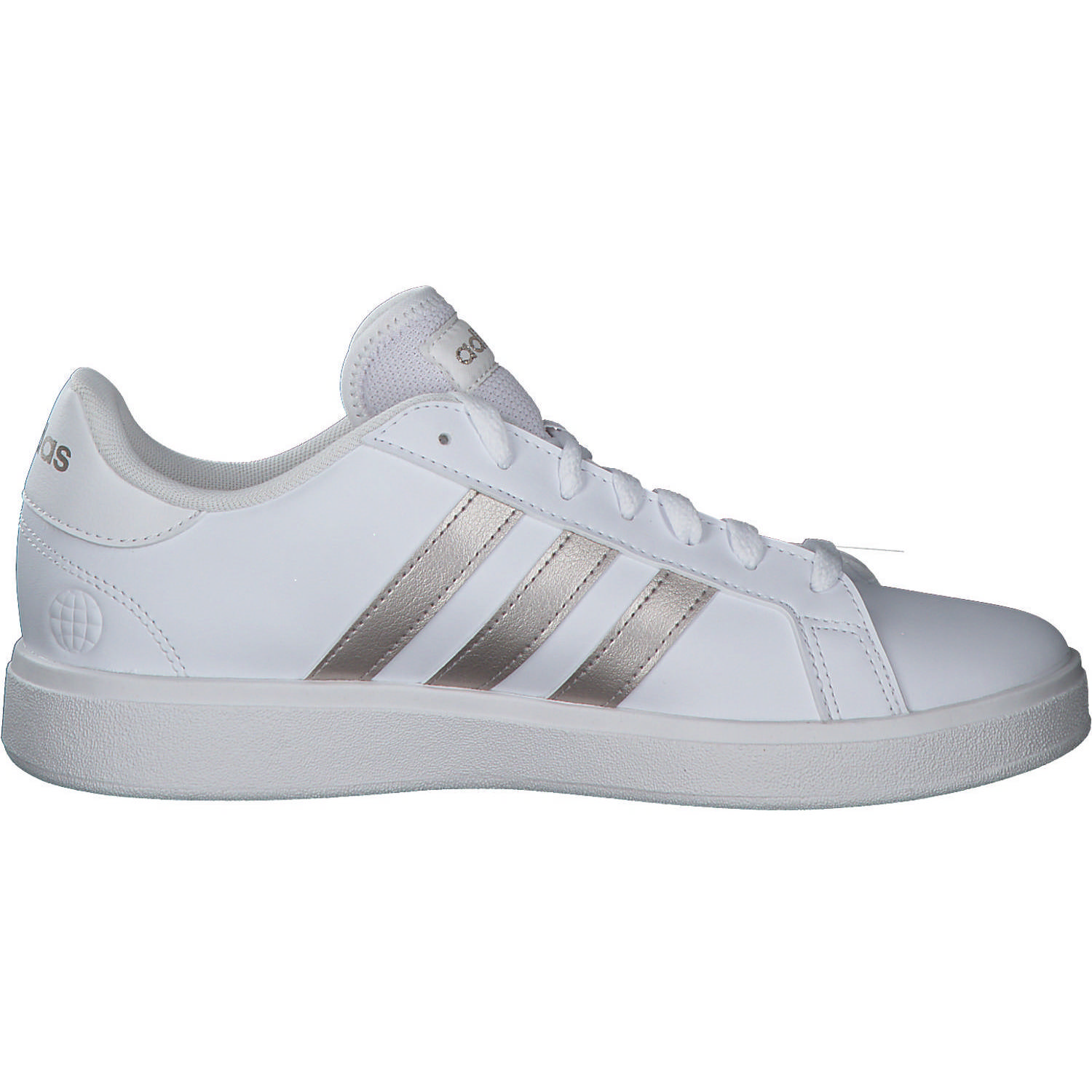 Adidas Core Grand Court Base 2 W, Sneakers Low, Damen, weiß / gold