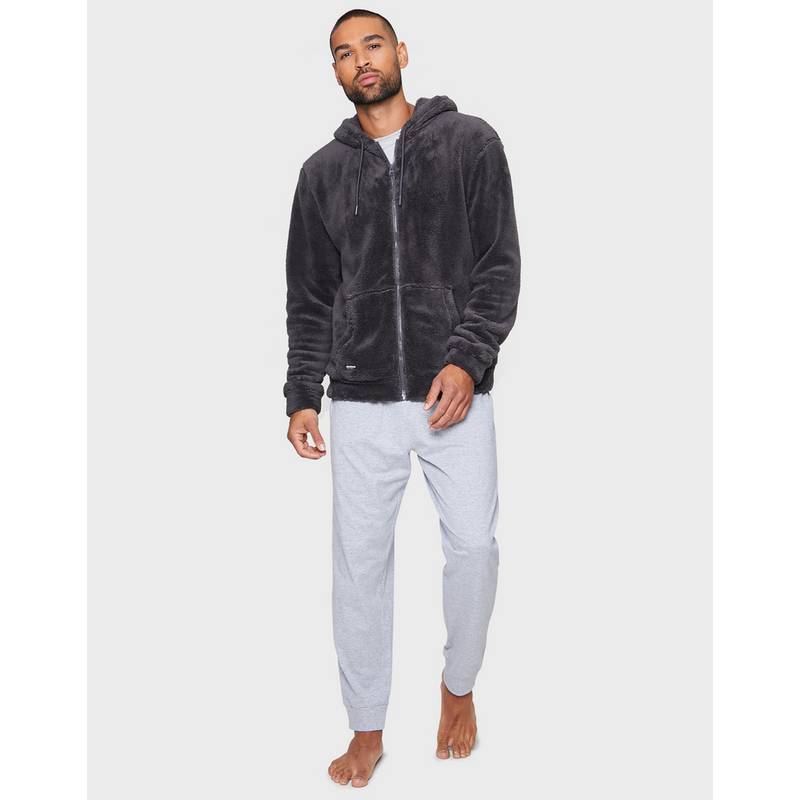 Threadbare Franklin Borg Hoody Sweatjacke Herren