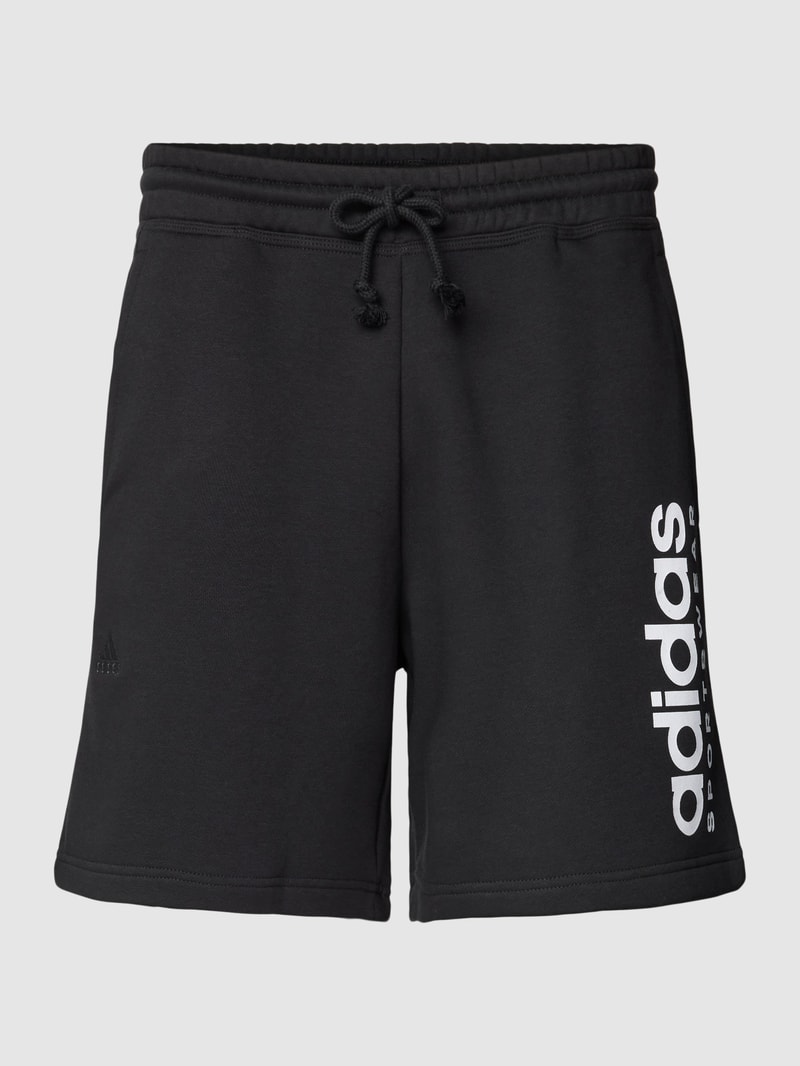 Shorts mit Logo-Print in schwarz
