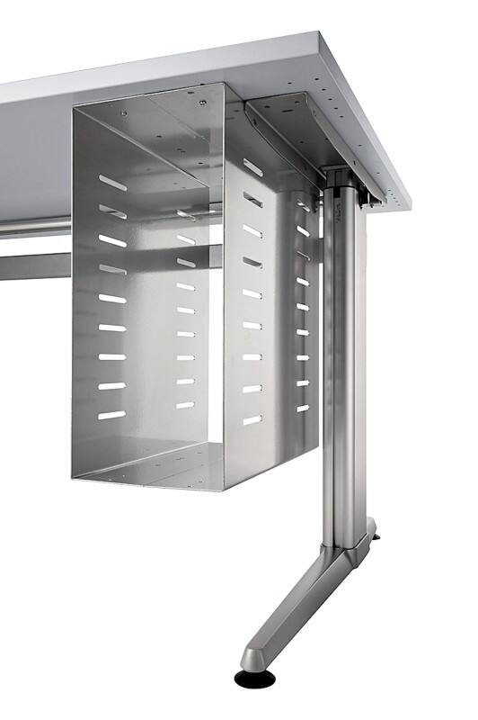 Hammerbacher Computer-Halterung Matrix Silber 210 x 420 x 470 mm