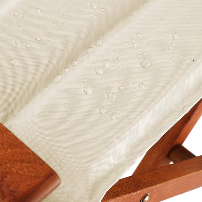 Casaria Regiestuhl Cannes Creme Eukalyptus FSC®-zertifiziert gepolstert