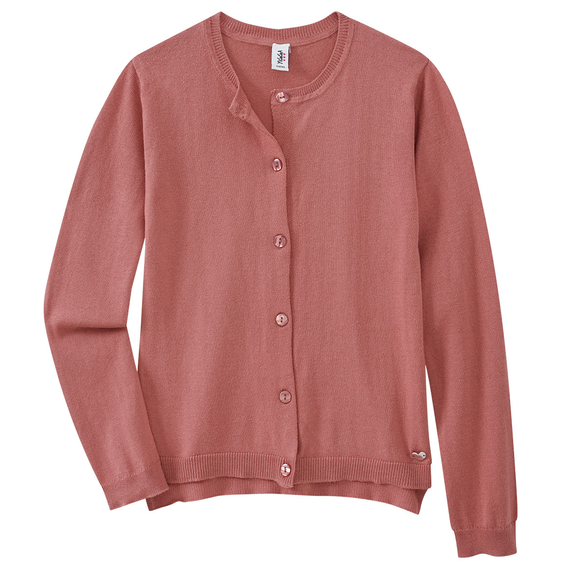 Mädchen Feinstrickjacke im Basic-Look