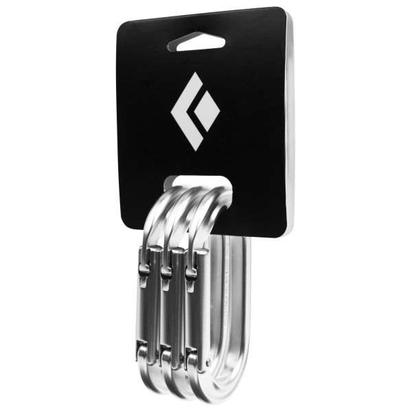 Black Diamond - Oval Keylock 3 Pack - Schnappkarabiner