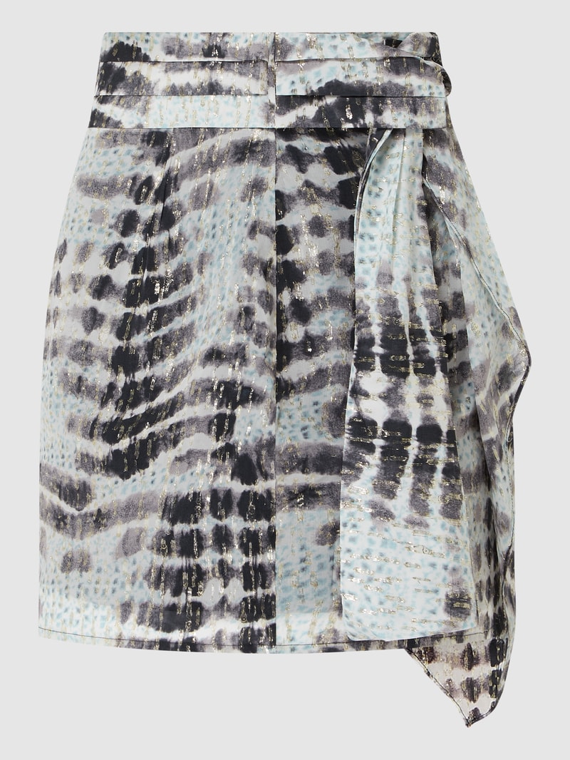 Minirock mit Allover-Muster Modell 'Fairy' in beige