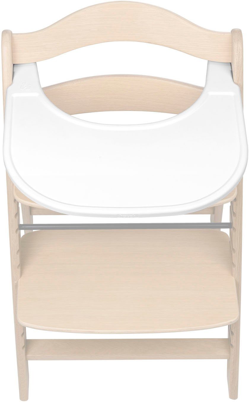 Hauck Hochstuhltablett Arketa Click Tray, White, Kunststoff, aus recyceltem Material