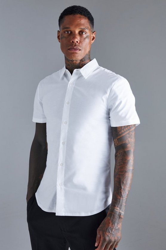 Kurzärmliges Slim-Fit Hemd