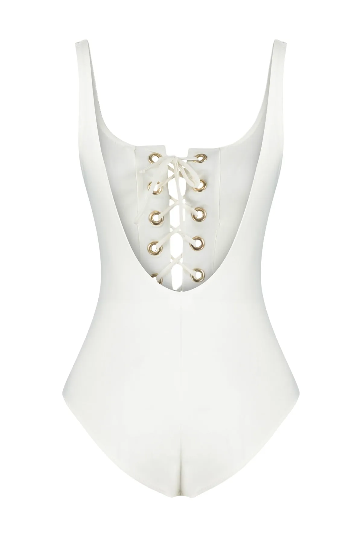 Trendyol Collection  Ecru-Ösen-Normal-Badeanzug TBESS20MA0137