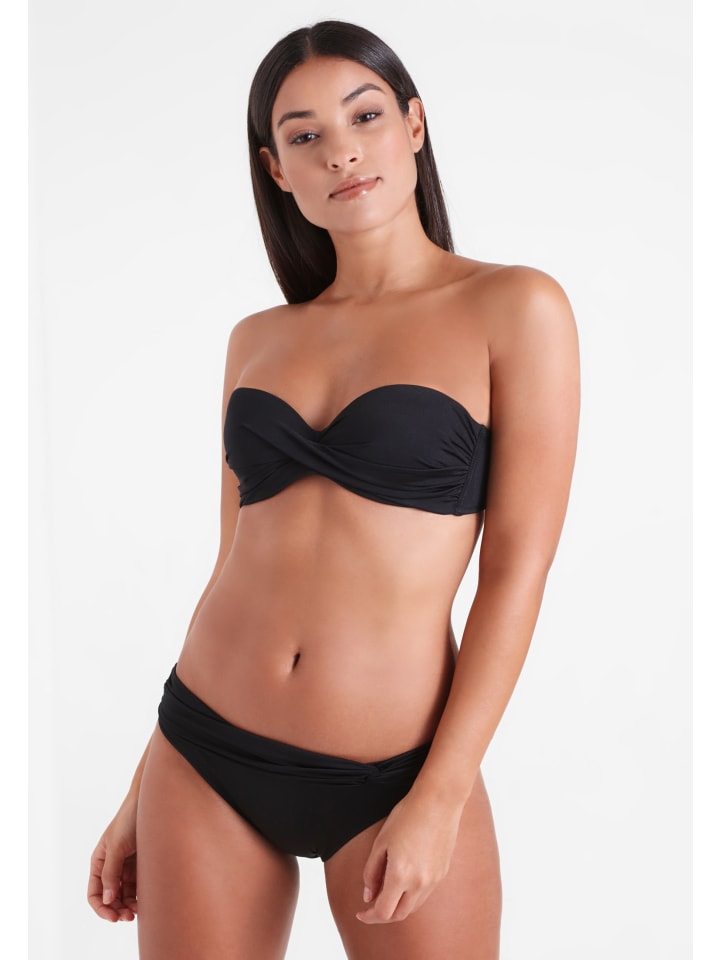 LASCANA Bügel-Bandeau-Bikini in schwarz günstig kaufen