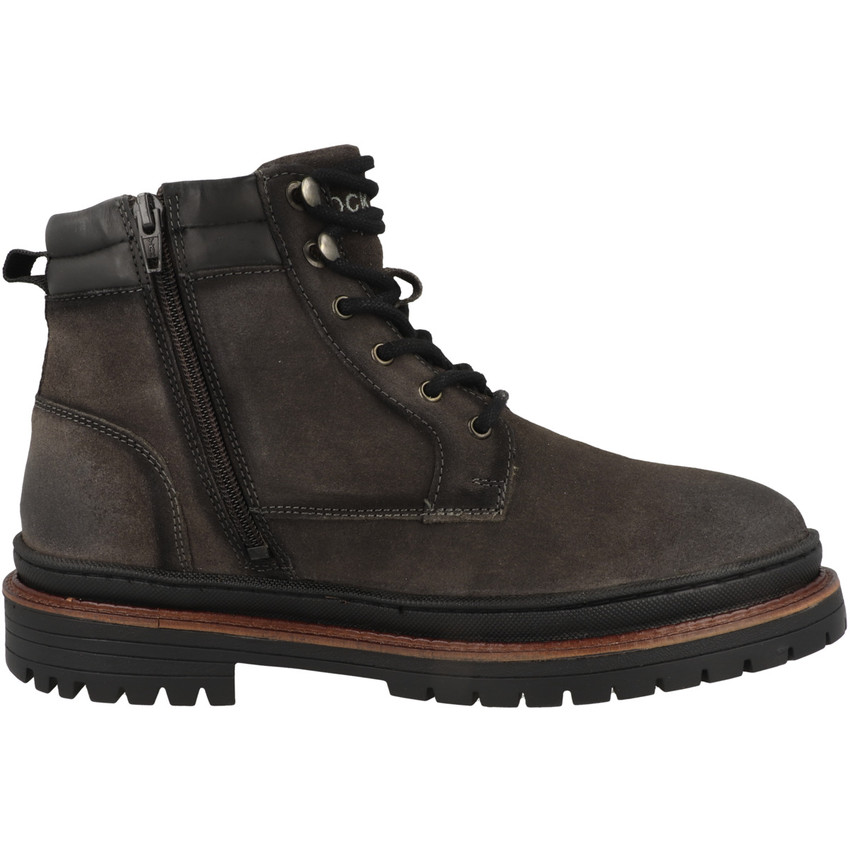Dockers by Gerli 51CR001 Schnürboots dunkelgrau