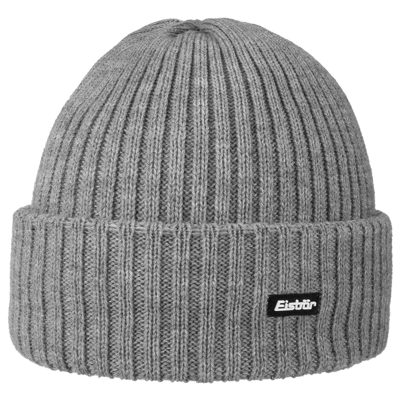 Eisbär Strickmütze (1-St) Wintermütze mit Umschlag