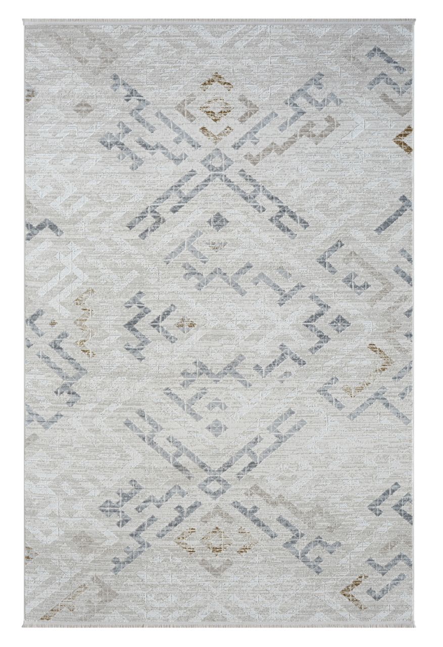 MyFlair Teppich Leona, 200cm x 290cm, Farbe Beige, rechteckig, Florhöhe 10mm