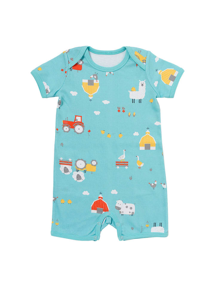 Schlummersack Bio Baby-Strampler kurzarm 2er-Pack in Blau günstig kaufen