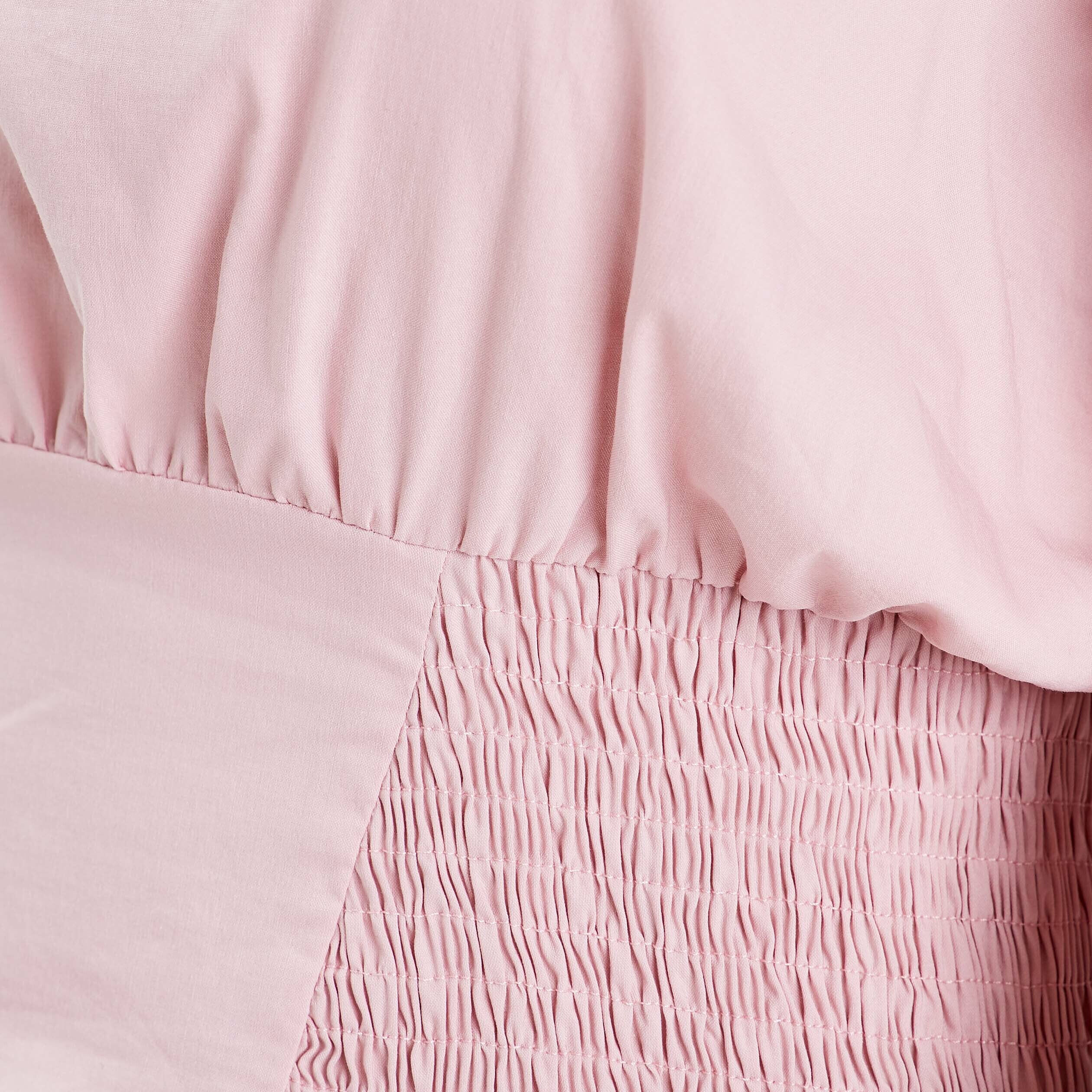Blouse manches longues rose pastel femme | Cache Cache