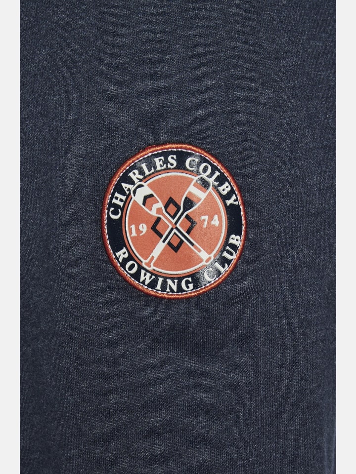 Charles Colby Sweatshirt EARL PADRIC in dunkelblau melange günstig kaufen