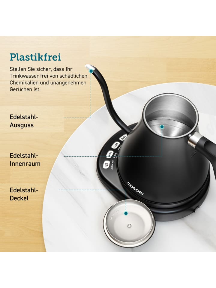 Cosori Wasserkocher CO108-NK-EUR in schwarz günstig kaufen onesize
