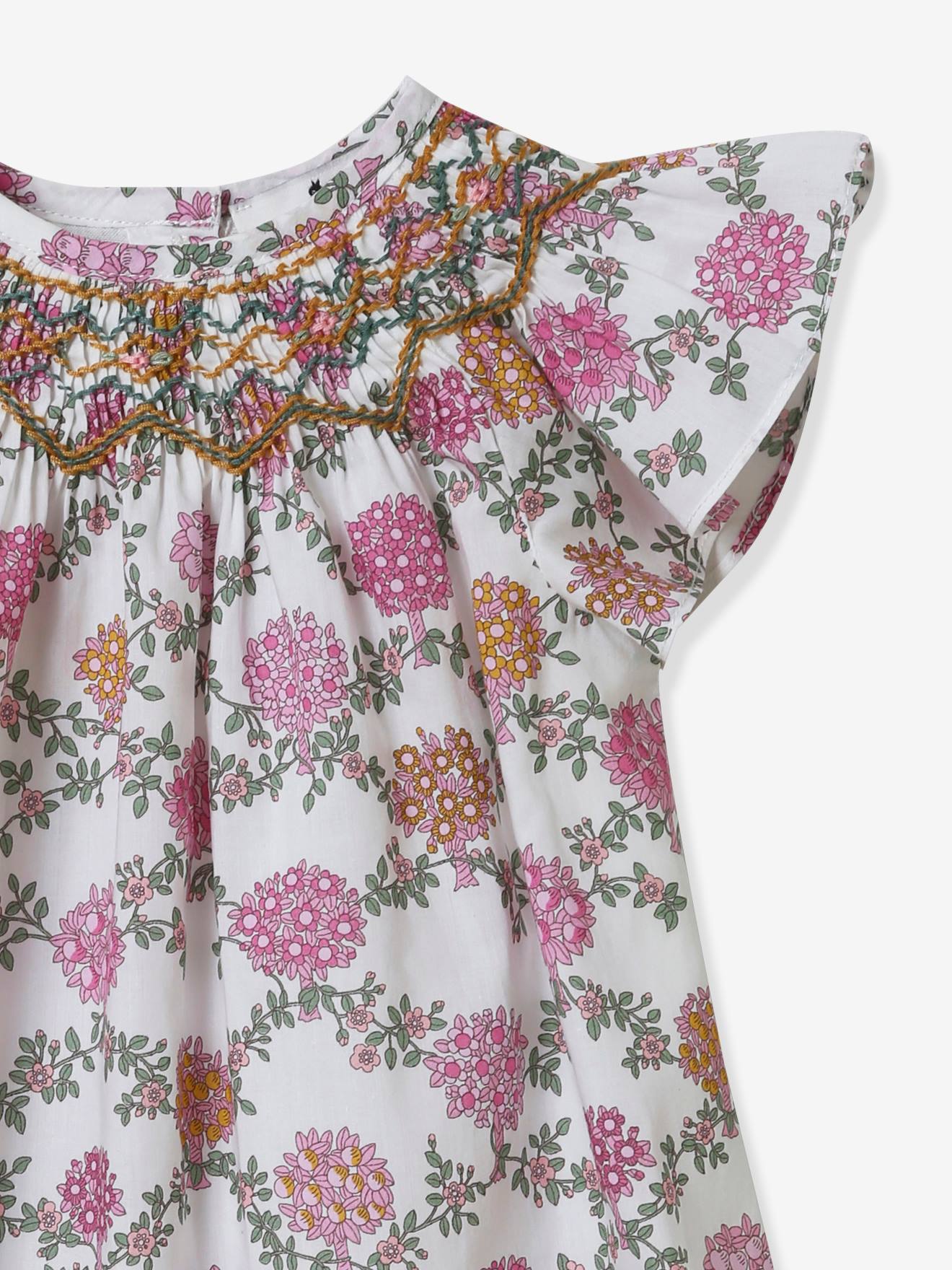 Cyrillus Festliches Mädchen Kleid ANNA Liberty-Stoff CYRILLUS - mehrfarbig geblümt