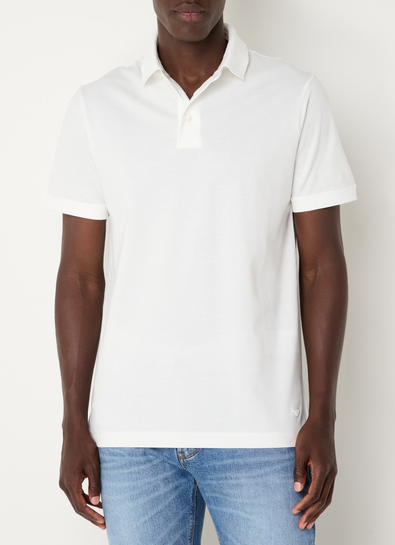 Emporio Armani teksturirana polo majica regularnog kroja